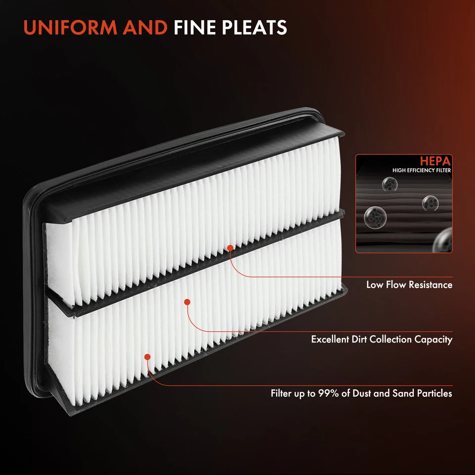 Filtro de aire del motor 2 piezas para Saturn SC SC1 SC2 1993-2002 SL SL1 SL2 SW1 SW2 93-01 Foto 4 de 4