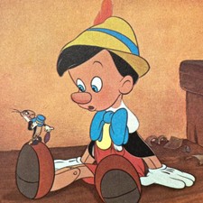 Original 1970s Pinocchio Walt Disney Reply Postcard Dickie Jones Mel Blanc