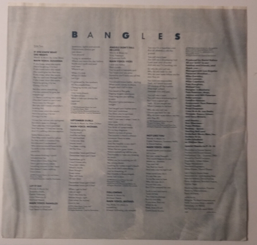 BANGLES - Different Light - LP 1986 Columbia C-40039 SHRINK HYPE MASTERED WALLY - Imagen 9 de 9