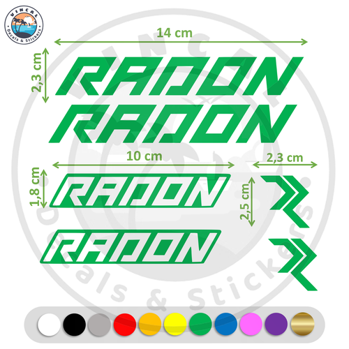 6x Pegatinas RADON Bici Sticker Decal Aufkleber Bike Adesivi Autocollant Bmx - Imagen 5 de 7