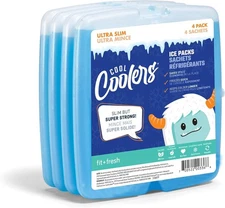 Cool Coolers by Slim Ice Packs, Quick Freeze, Space-Saving, Reusable Ice Pack...