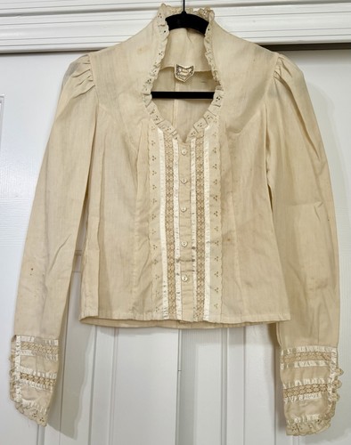 Vintage 1970s Women’s Jessica’s Gunnies San Francisco Peasant/Prairie Blouse - Image 1