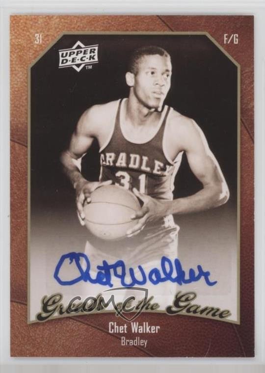 2009-10 Upper Deck Greats of the Game Auto Chet Walker #47 Auto HOF 0m0