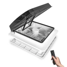 14" Quiet Working RV Vent Fan with Less Noise Motor, Reversible Air Max RV 