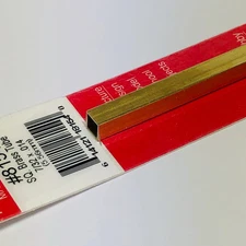K&S 8154 Square Brass Tube 7/32" x 12"