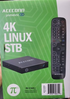 Aceconn Primelink 4K Linux Media Player STB Pi 2- Digital Box - NEW