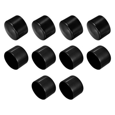 Screw Thread Protectors, 2 9/16''(65 mm) ID End Cap Cover Black 10pcs