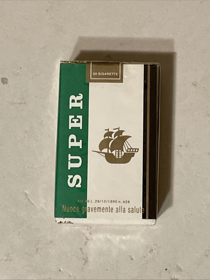 Pacco Sigarette Super Nazionali Vintage Pieno Sigillato - Immagine 3 di 4