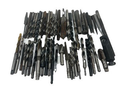 Lot Of  52 Vintage Twist Drills, Pull Pins Various Sizes,good Brand Made In  