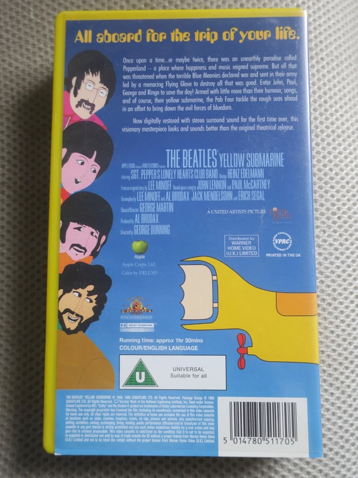 The Beatles Yellow Submarine VHS - Image 2 of 3