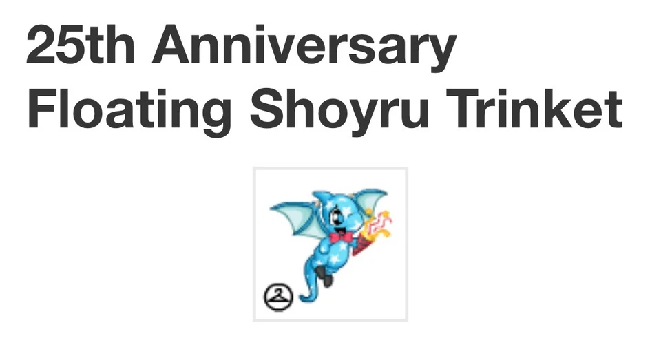 Neopets 25 Aniversario Cumpleaños Bash Lanyard con Código de Premio (Brintija Shoyru) Foto 2 de 3