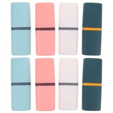  8 Pcs Toothbrush Travel Containers Decorative Holder Portable Cup Case