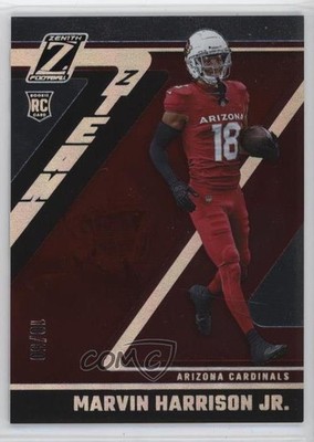 2024 Panini Zenith Z-Team Red 10/50 Marvin Harrison Jr #6 Rookie RC 1cz3