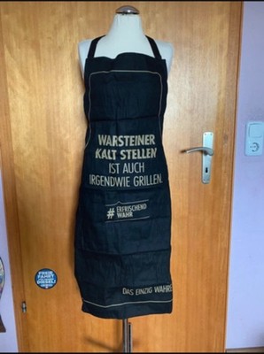 Original Warsteiner Koch Grill Schürze Neu Mit Etikett Schwarz Gold Unisex