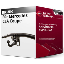 Für Mercedes CLA Coupe Typ C117 (Brink) Anhängerkupplung horizontal abnehmbar