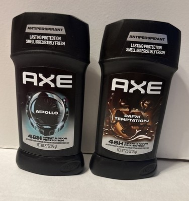 Axe Mens antiperspirant Apollo and Dark Temptation