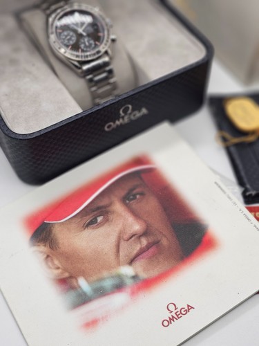 OMEGA Speedmaster Racing Watch, 3519.50.00 Michael Schumacher L.Edition B&P - Picture 18 of 21