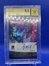 2019-2020 Hoops Premium Stock Rookie Ink Ja Morant Auto BGS Gem Mint 9.5 10 Auto