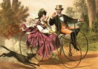 Picture Postcard> Cycling Romance (Repro)