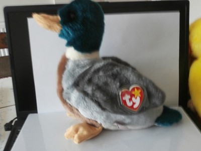 TY Beanie Buddy Buddies 1. Gen. Original Nine JAKE the Mallard Duck 1998 selten