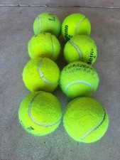 USED TENNIS BALLS 8ct - DOGS, CATS, WALKERS...DIADEM, PENN, DUNLOP, WILSON