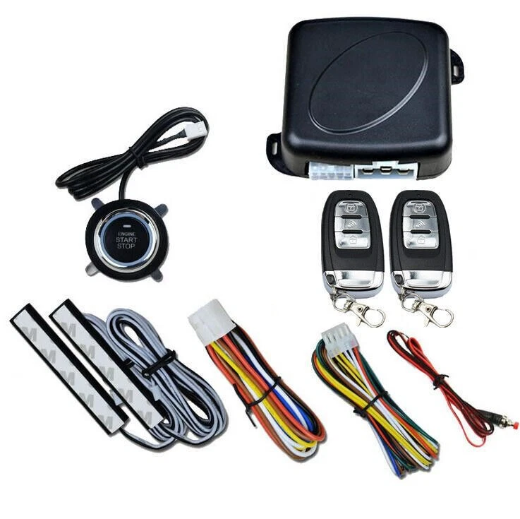 Sistema de alarma universal para automóvil SUV 8x entrada sin llave motor arranque pulsador control remoto Foto 3 de 4