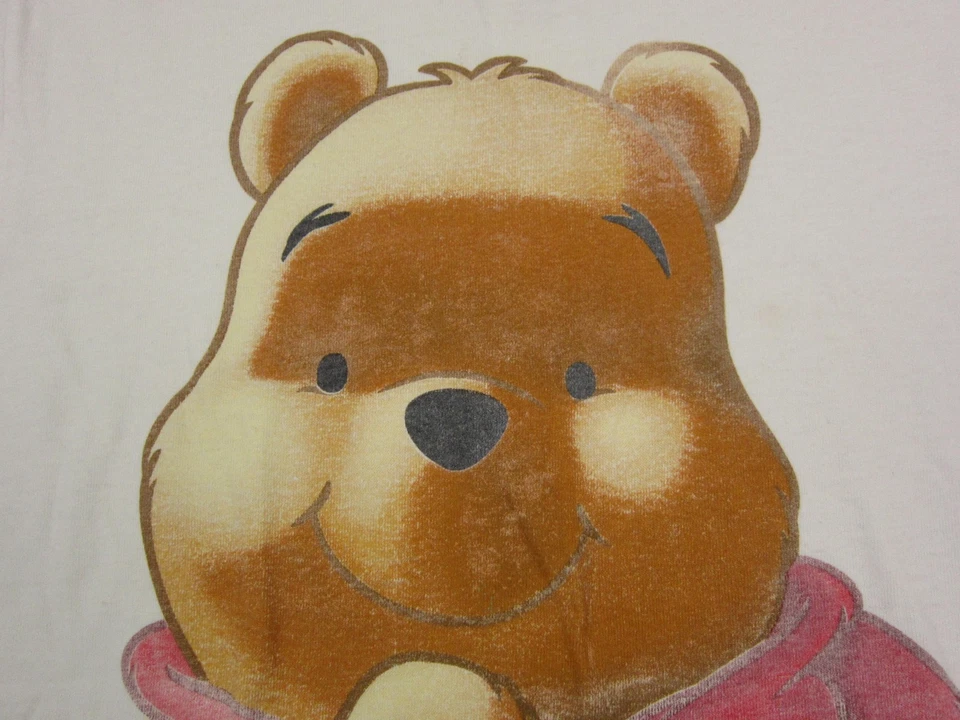 Camisa De Colección Disney Winnie the Pooh Para Mujer Extra Pequeña XS Blanca Gráfica Camiseta Años 90 Foto 3 de 4