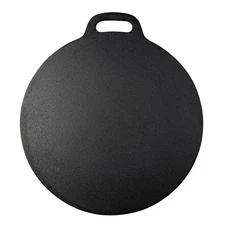 Victoria 12" Cast Iron Tawa Dosa Pan Pizza Griddle Induction Cooktop Safe
