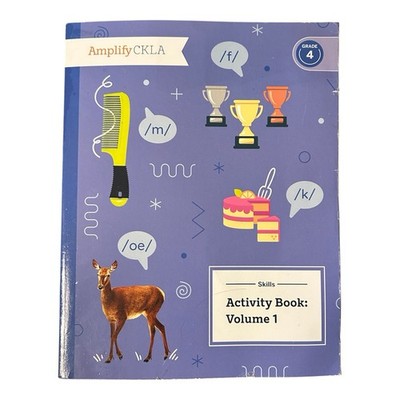 Amplify CkLA, Activity Book, Grade 4, Volume 1, Skills 1-2