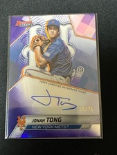 Jonah Tong Autograph Card 2025 Topps Bowman Baseball Limited 75pcs