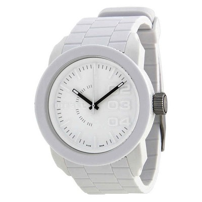 Diesel Double Down White Rubber Men's Watch DZ1436