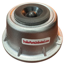 1 New Style Forged Aluminum Trailer Axle Dust And Grease Cap 2.44 6 Lug Lippert