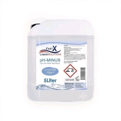 pH Minus pH-Senker flüssig 14,9% für Pool & Schwimmbad | 5L 
