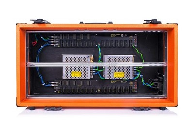 Monorocket 12U 84HP 336HP Total Orange Eurorack Synth Case for