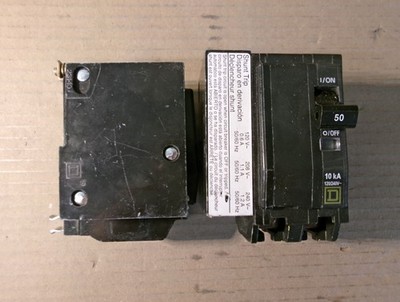 NEW Square D QOB2501021 50 AMP 2 POLE YELLOW SHUNT TRIP