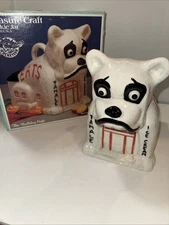 DISNEY TREASURE CRAFT THE ROCKETEER MOVIE BULLDOG CAFE LARGE COOKIE JAR USED USA