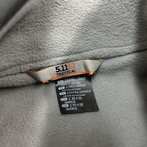 5.11 Tactical Apollo Tech Fleece Snap Pullover Herren XXL Grau Neu Mit Etikett - Bild 10 von 13