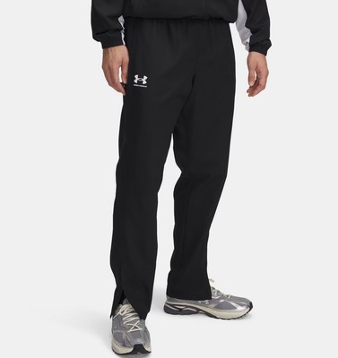 Under Armour Herren Rival Woven Windbreaker Hose - 001 Schwarz/Weiß
