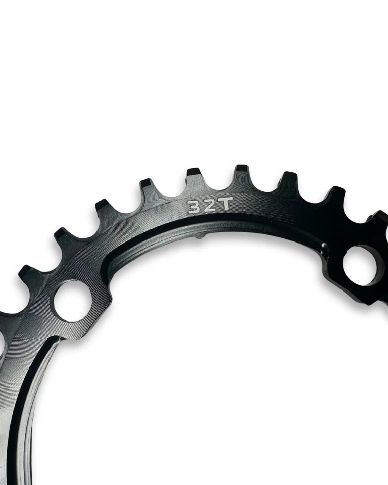 32T Narrow Wide Chainring 104 BCD Round MTB Bike Chain Ring Black 1x 9/10/11 Spd - Image 2 of 4