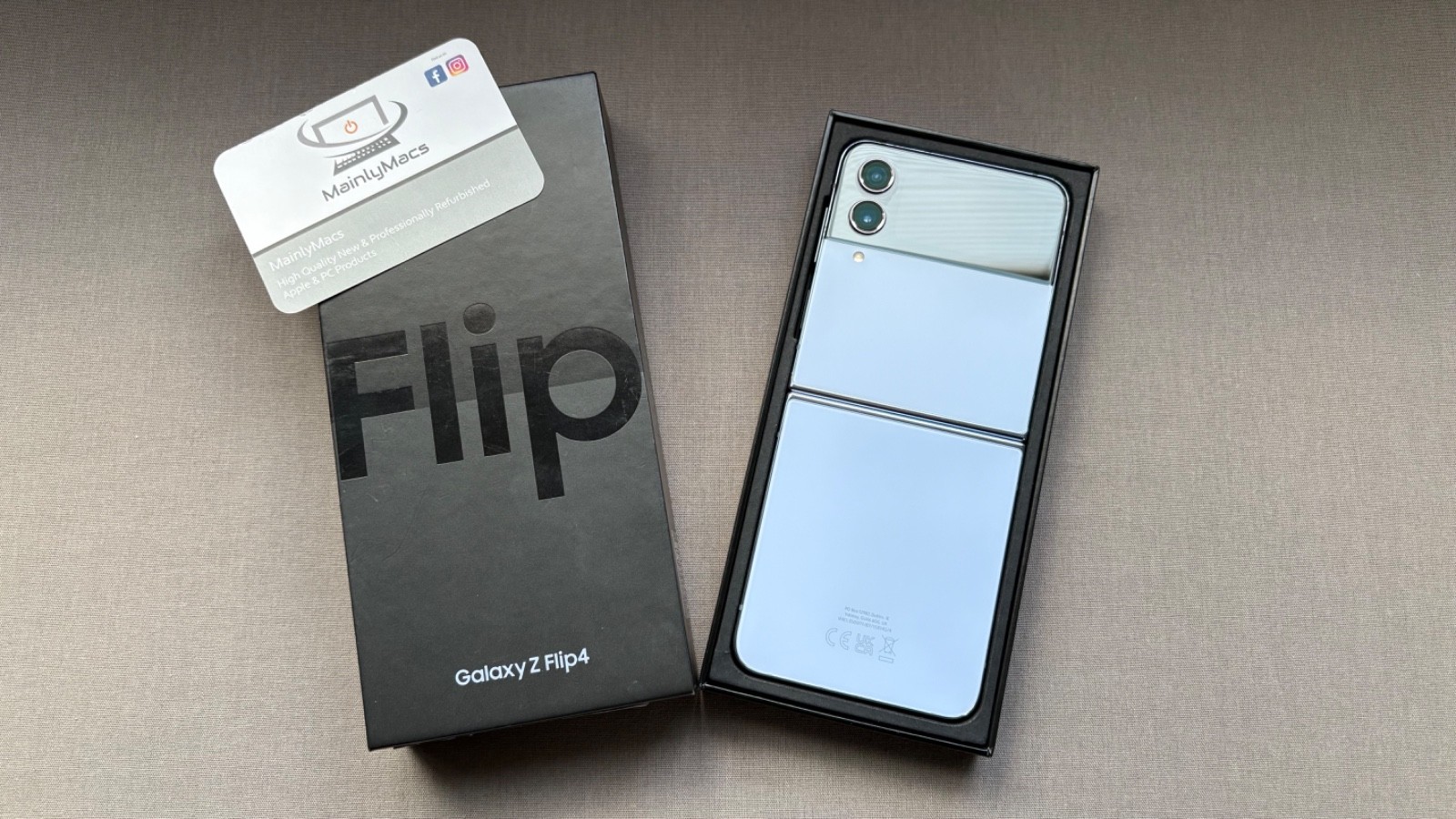 Samsung Galaxy Z Flip 4 5G 128GB 8GB Blue SM-F721B - Excellent Condition