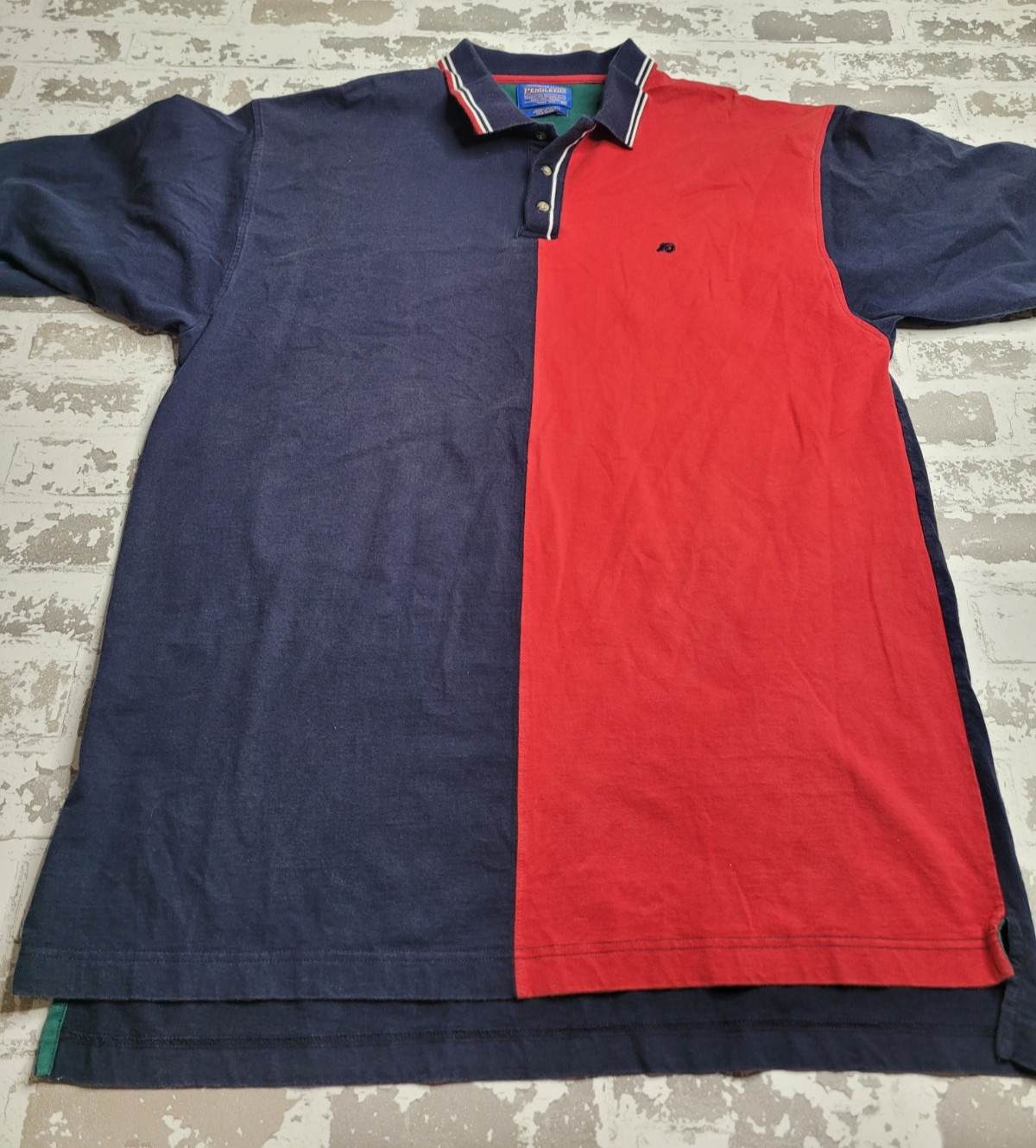 Vintage Pendleton Polo Color Block Men