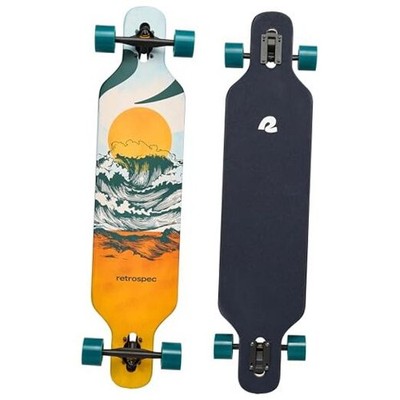 Rift Drop-Through Longboard Skateboard Complete Canadian Rip Current Retrospec