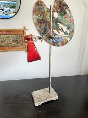 Vintage Original 50er 60er Wissenschaft Labor Klemmständer Schule Laborgeräte