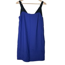 Banana Republic blue and black shift dress size 8 B102