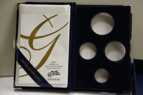 2007  American Gold Eagle 4 Piece Proof Set OGP - NO Coins or Plastic