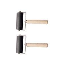 2 PCS Art Craft Tool Relief Printing Roller Ink Brayers for Making Printmaking