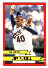 1989 '89 Panini Baseball Figure # 447 Jeff Russell