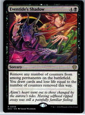 Eventide's Shadow - 8 - Commander: Lorwyn Eclipsed - MTG - NM - B2G1