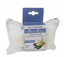 Spongeables Skinutrients Anti-Cellulite Body Wash in a Sponge, Vanilla Bean