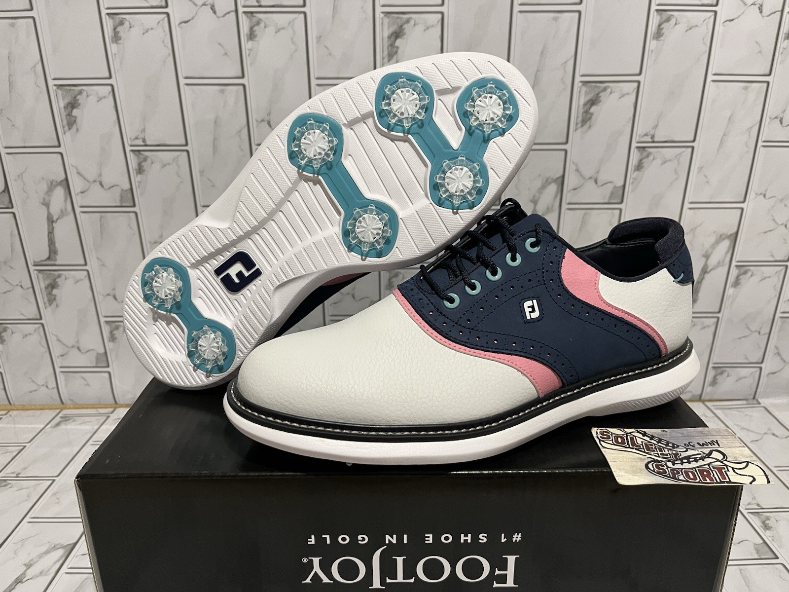 Cleats Blue White Pink Mens
